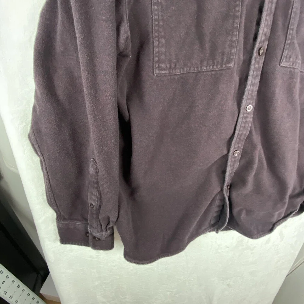 The North Face Arroyo Flannel Mens XL Purple Cotton Canvas Shirt Casual Warm